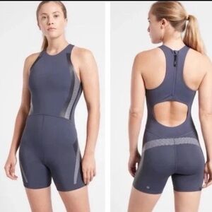 Athleta Gray Performance Bodysuit
